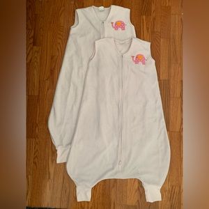 Bundle of 2 Halo Big Kid Micro-Fleece Sleepsacks Pink Size 4-5T